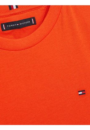 Camiseta Essential De Algodón Orgánico Niño Naranja Tommy Hilfiger