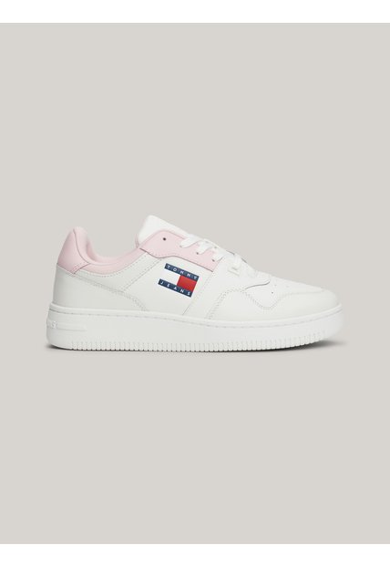 Tenis Rosa Essential De Cuero Retro Tommy Hilfiger