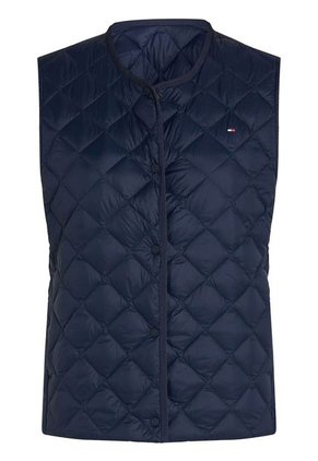 Chaleco Azul Acolchado Con Relleno De Plumón Tommy Hilfiger