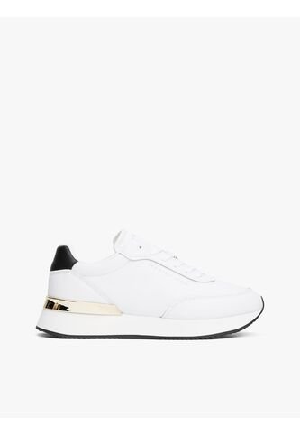 Tenis Blanco De Cuero Con Suela Gruesa Tommy Hilfiger Tommy Hilfiger