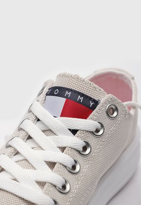 Tenis Lifestyle Beige Claro-Blanco Tommy Hilfiger