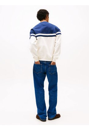 Saco Blanco Tejido Con Monotipo Hilfiger Tommy Hilfiger