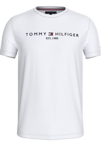 Camiseta Blanca Con Logo Bordado En El Pecho Tommy Hilfiger Tommy Hilfiger