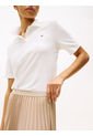 Falda Beige Midi Plisada Con Logo En Cintura Tommy Hilfiger de Tommy Hilfiger
