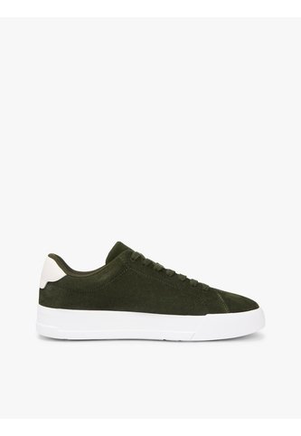 Tenis Verde Con Diseño Court De Gamuza Tommy Hilfiger Tommy Hilfiger