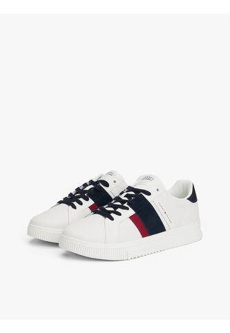 Tenis Blanco De Texturas Mixtas Tommy Hilfiger Tommy Hilfiger