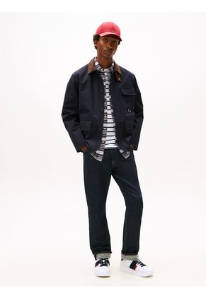 Tenis Blanco De Texturas Mixtas Tommy Hilfiger