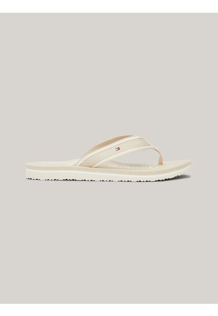 Sandalias Beige Con Logo Gráfico Tommy Hilfiger