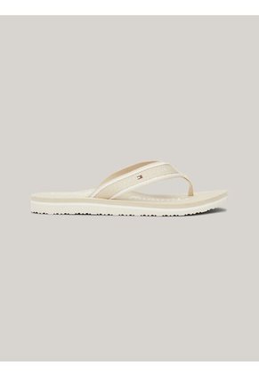 Sandalias Beige Con Logo Gráfico Tommy Hilfiger