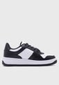 Tenis Lifestyle Negro-Blanco TOMMY HILFIGER Retro Low Fancy de Tommy Hilfiger