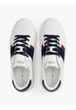 Tenis Blanco De Texturas Mixtas Tommy Hilfiger de Tommy Hilfiger