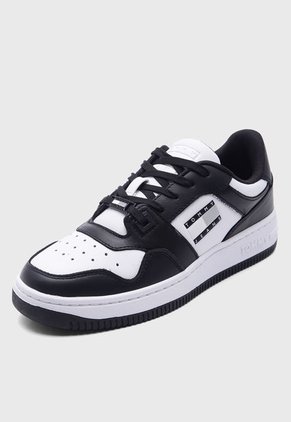 Tenis Lifestyle Negro-Blanco TOMMY HILFIGER Retro Low Fancy