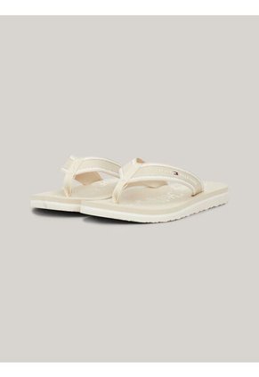 Sandalias Beige Con Logo Gráfico Tommy Hilfiger