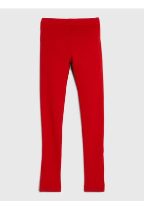 Leggings Largos De Estilo Universitario Niña Rojo Tommy Hilfiger