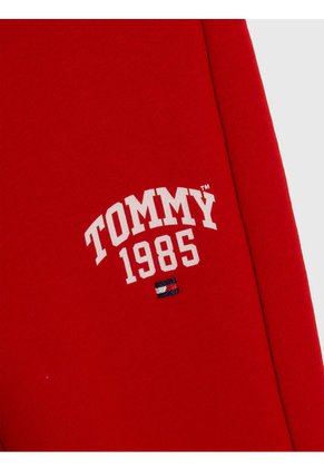 Leggings Largos De Estilo Universitario Niña Rojo Tommy Hilfiger