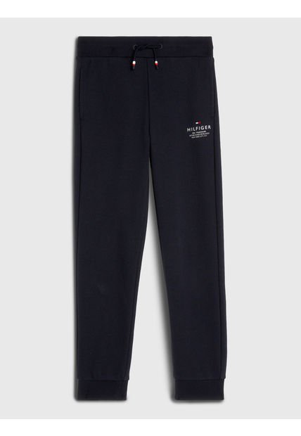 Joggers De Corte Cónico Con Logo Niño Azul Tommy Hilfiger