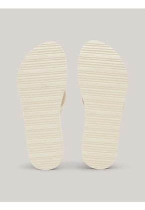 Sandalias Beige Con Logo Gráfico Tommy Hilfiger
