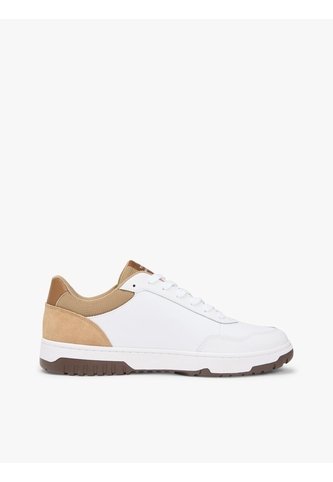 Tenis Khaki De Baloncesto En Cuero Tommy Hilfiger Tommy Hilfiger