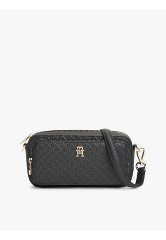 Bolso Negro Cruzado Tipo Cámara Con Monogramas TH Tommy Hilfiger Tommy Hilfiger