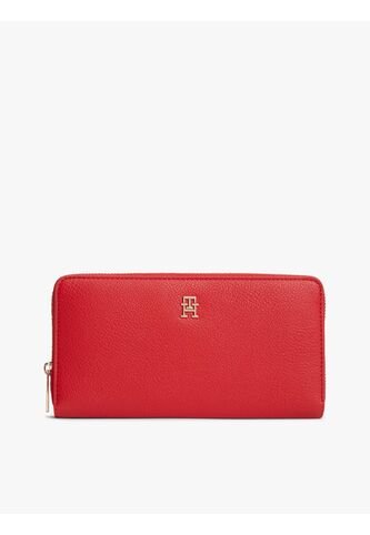 Billetera Roja Hilfiger Icon Con Cierre Integral Tommy Hilfiger Tommy Hilfiger
