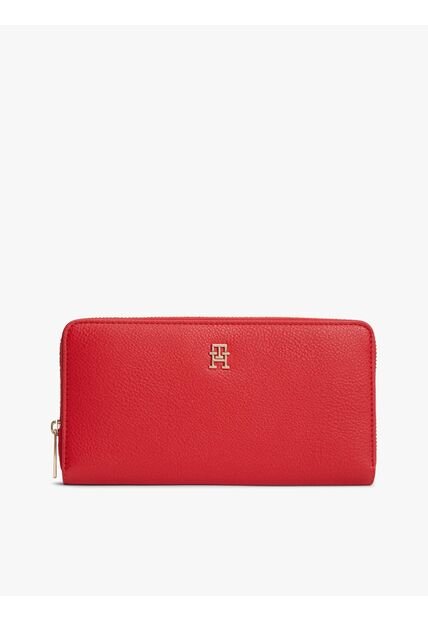 Billetera Roja Hilfiger Icon Con Cierre Integral Tommy Hilfiger
