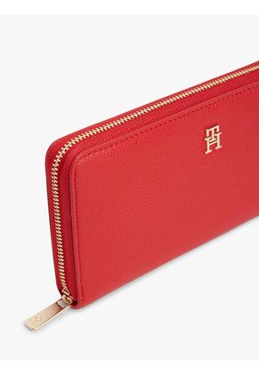 Billetera Roja Hilfiger Icon Con Cierre Integral Tommy Hilfiger
