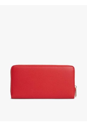 Billetera Roja Hilfiger Icon Con Cierre Integral Tommy Hilfiger