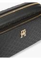 Bolso Negro Cruzado Tipo Cámara Con Monogramas TH Tommy Hilfiger de Tommy Hilfiger