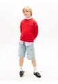 Saco Rojo De Cuello Redondo Con Logo Bordado Tommy Hilfiger de Tommy Hilfiger