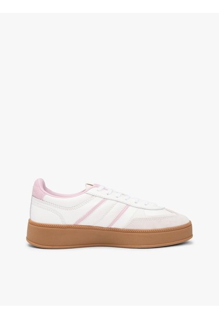 Tenis Beige Flatform Tommy Hilfiger