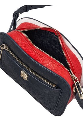Bolso Cartera Con Acabado Granulado Azul Tommy Hilfiger