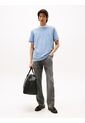 Camiseta Azul De Corte Slim Con Logo Tommy Hilfiger de Tommy Hilfiger