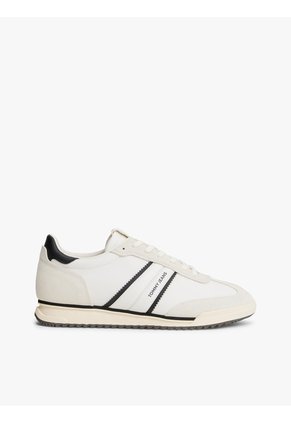 Tenis Blanco Retro Con Cuero Tommy Hilfiger
