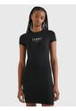 Vestido De Tommy Jeans Para Mujer Negro Tommy Jeans de Tommy Hilfiger