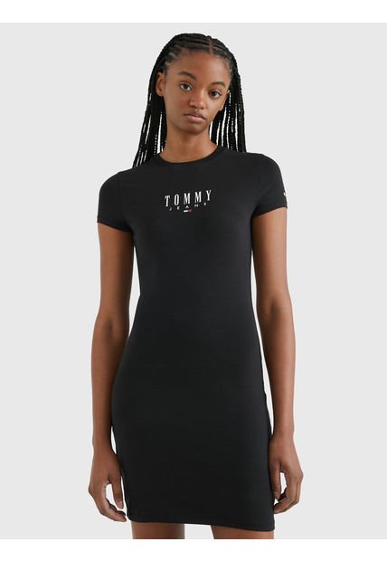 Vestido De Tommy Jeans Para Mujer Negro Tommy Jeans