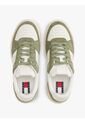 Tenis Verde De Mezcla De Ante Y Suela Cupsole Tommy Hilfiger de Tommy Hilfiger