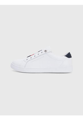 Tenis Sin Cordones Con Panel Elástico Blanco Tommy Hilfiger