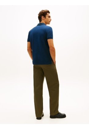 Polo Azul De Corte Regular Con Logo Tommy Hilfiger