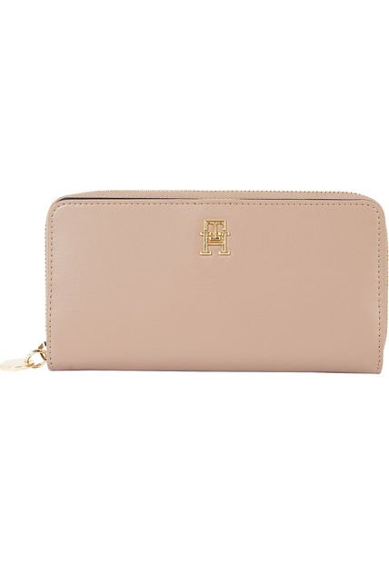Cartera Chic Grande Con Monograma Rosa Tommy Hilfiger