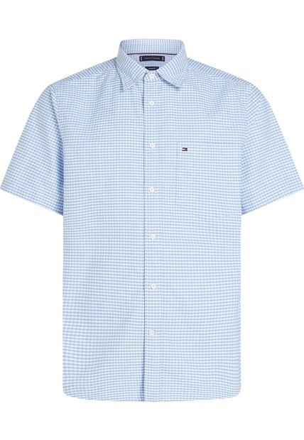 Camisa Azul Heritage Oxford Gingham Tommy Hilfiger