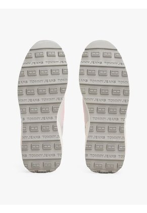 Tenis Rosa Deportivas Robustas De Ante Tommy Hilfiger