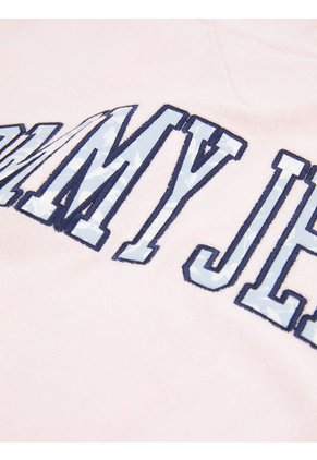 Hoodie Con Hoodie Y Logo Mujer Rosa Tommy Jeans