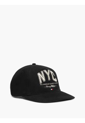 Gorra Negra De Béisbol Con Logo Y Cinco Paneles Tommy Hilfiger