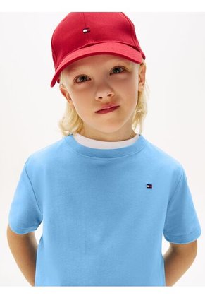 Camiseta Celeste Nantucket De Cuello Redondo Con Logo Tommy Hilfiger