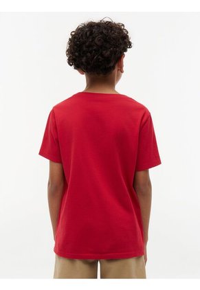 Camiseta Roja Nantucket De Cuello Redondo Con Logo Tommy Hilfiger