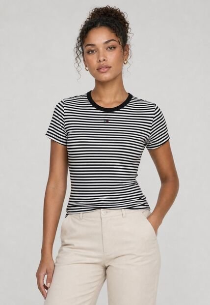Camiseta TOMMY HILFIGER Essential Negro