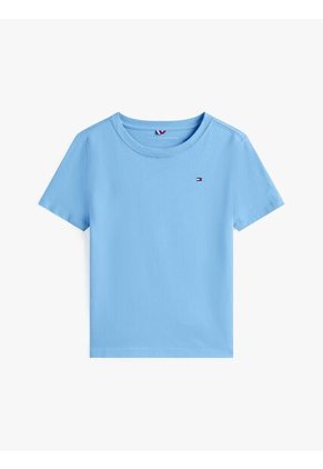 Camiseta Celeste Nantucket De Cuello Redondo Con Logo Tommy Hilfiger