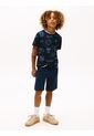 Camiseta Azul Oscuro Manga Corta Con Diseño AOP Tommy Hilfiger de Tommy Hilfiger