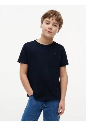 Camiseta Azul Oscuro Nantucket De Cuello Redondo Con Logo Tommy Hilfiger