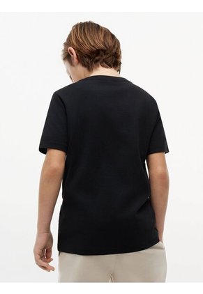 Camiseta Negra Nantucket De Cuello Redondo Con Logo Tommy Hilfiger